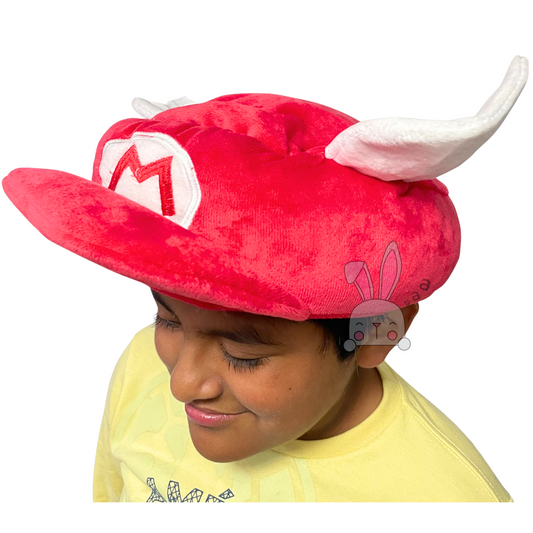 Gorra Mario Bros Niño Juvenil Con Alas Bordada Altacto Suave